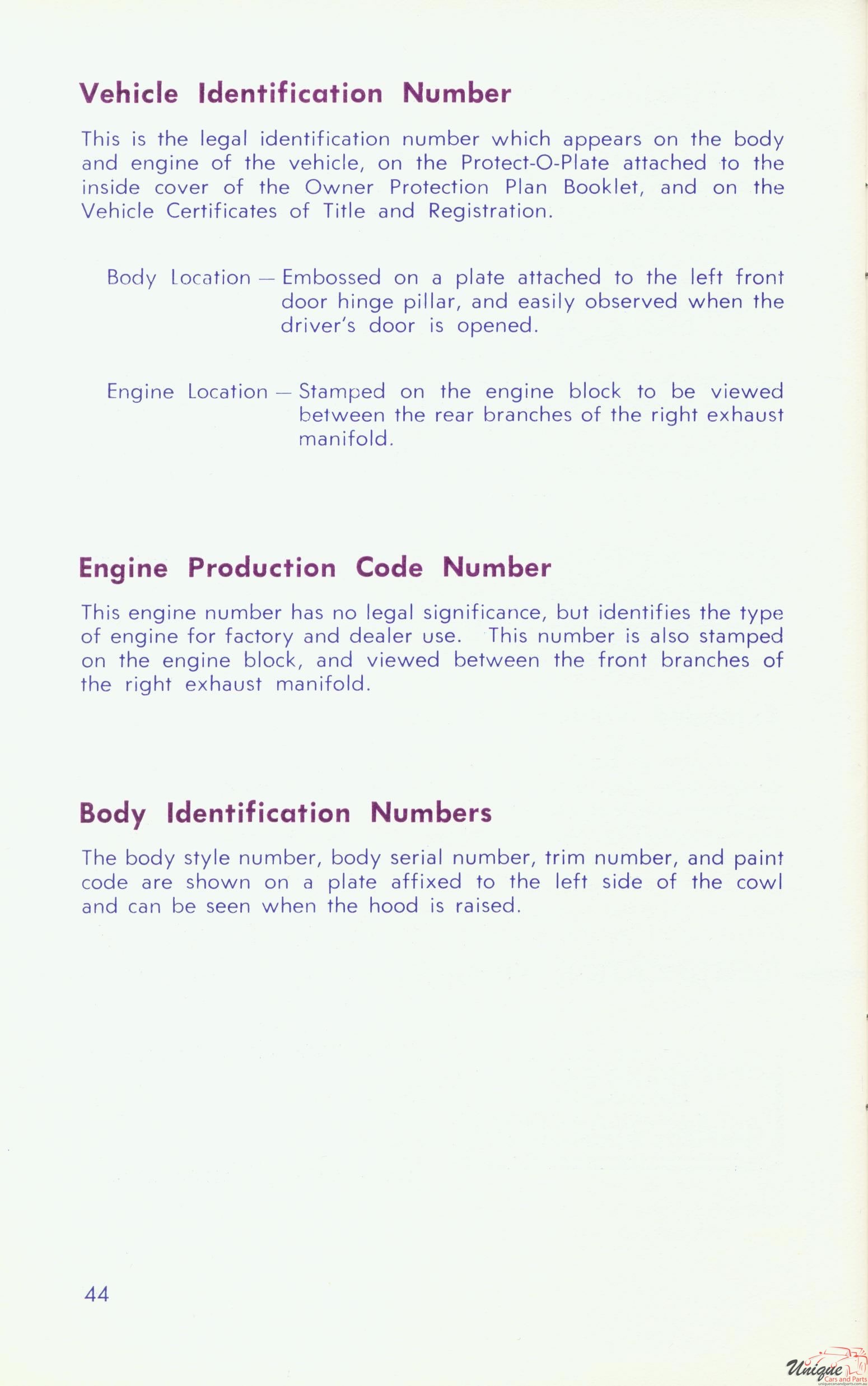 1967 Buick Riviera Owners Manual Page 43